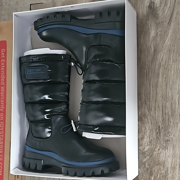 CALVIN KLEIN LAETON PUFFY BOMBER BOOTS 5.5M - Picture 11 of 13